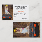 Visitekaartje van de aannemer (Voorkant / Achterkant)