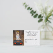 Visitekaartje van de aannemer (Staand voorkant)