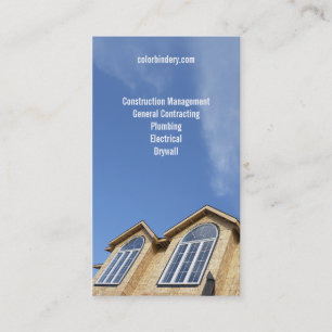 Visitekaartje van de aannemer van het stijgende lu