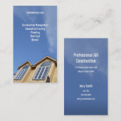 Visitekaartje van de aannemer van het stijgende lu (Voorkant / Achterkant)