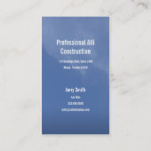 Visitekaartje van de aannemer van het stijgende lu (Achterkant)