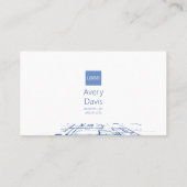 Visitekaartje van de abstracte structuurarchitect (Achterkant)