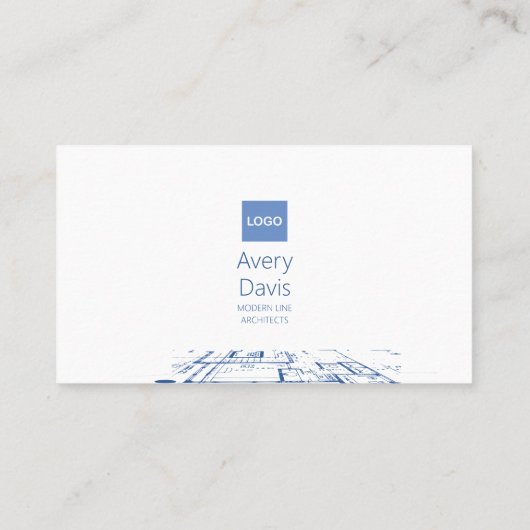 Visitekaartje van de abstracte structuurarchitect (Achterkant)