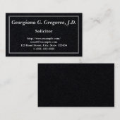 Visitekaartje van de advocaat (Voorkant / Achterkant)