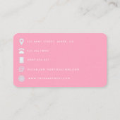 Visitekaartje van de Afrikaanse Amerikaanse Hairdr (Achterkant)