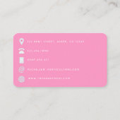 Visitekaartje van de Afrikaanse Amerikaanse Hairdr (Achterkant)