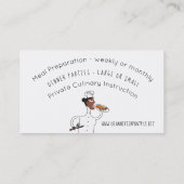 Visitekaartje van de Afrikaanse Amerikaanse vrouw  (Achterkant)