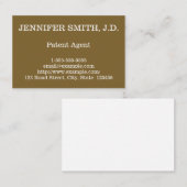 Visitekaartje van de agent voor schone en professi (Voorkant / Achterkant)