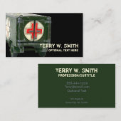 Visitekaartje van de Ambulance Leger (Voorkant / Achterkant)