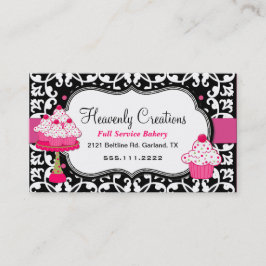 Visitekaartje van de bakkerij van de zwarte, Witte