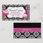 Visitekaartje van de bakkerij van de zwarte, Witte (Voorkant / Achterkant)