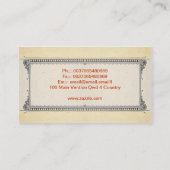 Visitekaartje van de bakkerij van Franse macarons (Achterkant)