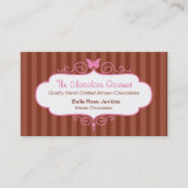 Visitekaartje van de bakkerswinkel voor Boutique (Voorkant)