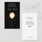 Visitekaartje van de Ballon van de Planner Gold (Voorkant / Achterkant)