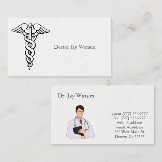 Visitekaartje van de bestemming B (Voorkant / Achterkant)