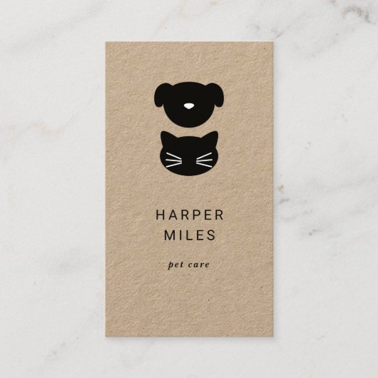 Visitekaartje van de bijtende kat- en hondenspecia (Voorkant)