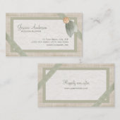 Visitekaartje van de bindplanner van pastel (Voorkant / Achterkant)