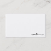 Visitekaartje van de blauwe en gele Cheerleader (Achterkant)