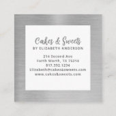 Visitekaartje van de Blauwe Floral Cake Mixer Bake (Achterkant)