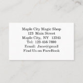 Visitekaartje van de blond-getuige (Achterkant)