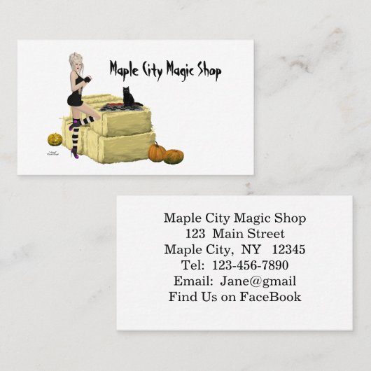 Visitekaartje van de blond-getuige (Voorkant / Achterkant)