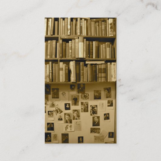 Visitekaartje van de boekhandel (Voorkant)