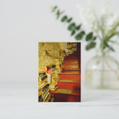 Visitekaartje van de boekhandel (Staand voorkant)