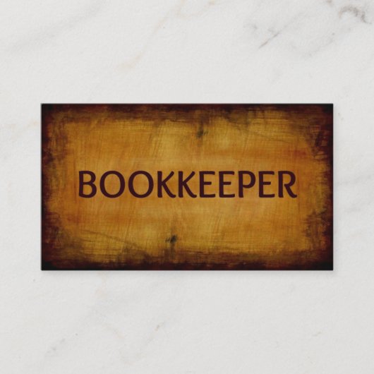 Visitekaartje van de boekhouder (Voorkant)