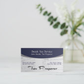 Visitekaartje van de boekhouder van de belasting (Staand voorkant)