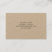 Visitekaartje van de boomgaard van de boomgaard (Achterkant)