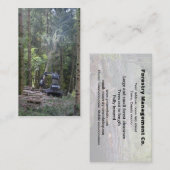 Visitekaartje van de bosbouw (Voorkant / Achterkant)
