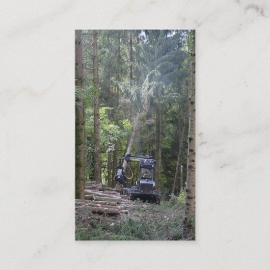 Visitekaartje van de bosbouw (Voorkant)