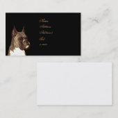 Visitekaartje van de Boxer-hond (Voorkant / Achterkant)
