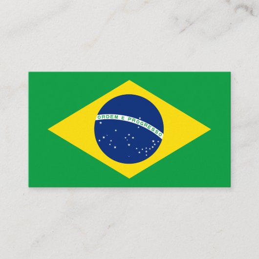 Visitekaartje van de Braziliaanse vlag (Voorkant)