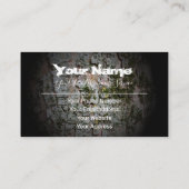 Visitekaartje van de bruinrode rode zwarte verdwen (Achterkant)