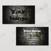 Visitekaartje van de bruinrode rode zwarte verdwen (Voorkant / Achterkant)