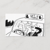 Visitekaartje van de Cartoon van de rijinstructeur (Achterkant)