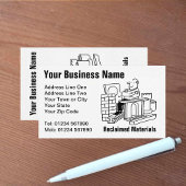 Visitekaartje van de Cartoon van teruggewonnen mat