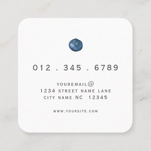 Visitekaartje van de Coach-plein (Achterkant)