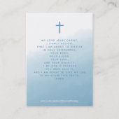 Visitekaartje van de Commune Cross Blue Waterverf (Achterkant)