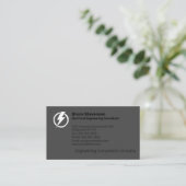 Visitekaartje van de consultant voor elektrotechni (Staand voorkant)