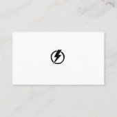 Visitekaartje van de consultant voor elektrotechni (Achterkant)