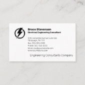 Visitekaartje van de consultant voor elektrotechni (Voorkant)