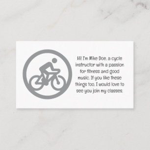 Visitekaartje van de  cyclusinstructeur