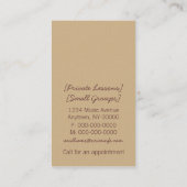 Visitekaartje van de Damasmicrofoon, Paars (Achterkant)