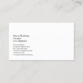 Visitekaartje van de de Borstelschilder van de kra (Achterkant)