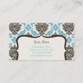 visitekaartje van de demper (blauw/bruin) (Achterkant)