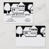 Visitekaartje van de diensten van onroerend goed (Voorkant / Achterkant)