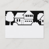 Visitekaartje van de diensten van onroerend goed (Achterkant)