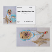 Visitekaartje van de dierenarts (Voorkant / Achterkant)